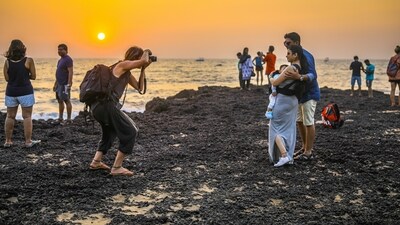 Sunset Views: Witness breathtaking sunsets over the Arabian Sea, creating a picturesque backdrop for your evenings in Goa.&nbsp; (Unsplash)