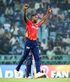 Punjab Kings' Kagiso Rabada celebrates (PBKS-X) Punjab Kings' Kagiso Rabada celebrates (PBKS-X)