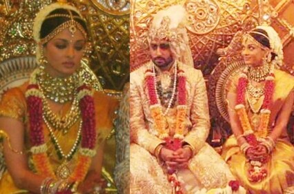 Abhishek and Aishwarya's wedding day Abhishek and Aishwarya's wedding day
