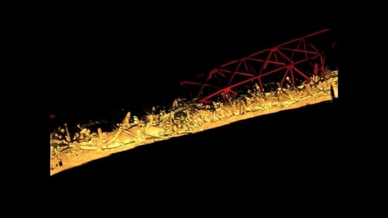 Baltimore tragedy: Recently released sonar images show remnants of Francis Scott Key Bridge lying in the dark waters (@USACEBaltimore/X)