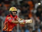 Punjab Kings' Ashutosh Sharma plays a shot during the Indian Premier League (IPL) Twenty20 cricket match between Gujarat Titans and Punjab Kings at the Narendra Modi Stadium in Ahmedabad Punjab Kings' Ashutosh Sharma plays a shot during the Indian Premier League (IPL) Twenty20 cricket match between Gujarat Titans and Punjab Kings at the Narendra Modi Stadium in Ahmedabad