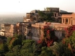 Neemrana, located 116 km away from Jaipur, is renowned for its Neemrana Fort Palace, a heritage hotel. 