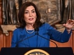 New York Governor Kathy Hochul was slammed for referring to New Jersey as "west of Manhattan" in her statement after magnitude 4.8 earthquake hit New York and surrounding areas. New York Governor Kathy Hochul was slammed for referring to New Jersey as "west of Manhattan" in her statement after magnitude 4.8 earthquake hit New York and surrounding areas.