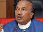 Former Karnataka minister and rebel leader from the BJP, KS Eshwarappa. (HT PHOTO.)