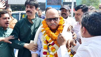 \The Congress has decided to field Ajay Rai against PM Modi in Varanasi for the third time in a row. He lost to the Prime Minister in 2014 and 2019 elections. (Sakib Ali/HT Photo) \The Congress has decided to field Ajay Rai against PM Modi in Varanasi for the third time in a row. He lost to the Prime Minister in 2014 and 2019 elections. (Sakib Ali/HT Photo)