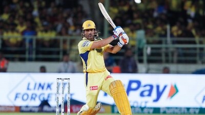 Chennai Super Kings' MS Dhoni plays a shot. (ANI) Chennai Super Kings' MS Dhoni plays a shot. (ANI)