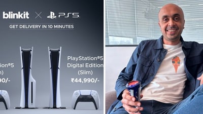 Blinkit CEO Albinder Dhindsa said the Play Station 5 delivery services are on in Delhi-NCR, Bengaluru and Mumbai. Blinkit CEO Albinder Dhindsa said the Play Station 5 delivery services are on in Delhi-NCR, Bengaluru and Mumbai.