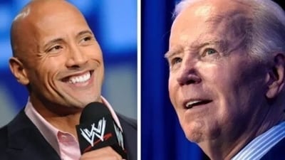 Ahead of the potential Biden and Trump rematch, the 51-year-old “Jumanji: Welcome to the Jungle” star clarified that there will be no endorsement this year. (AP) Ahead of the potential Biden and Trump rematch, the 51-year-old “Jumanji: Welcome to the Jungle” star clarified that there will be no endorsement this year. (AP)