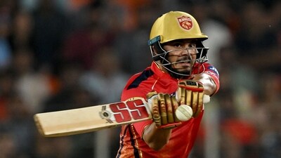 Punjab Kings' Ashutosh Sharma plays a shot during the Indian Premier League (IPL) Twenty20 cricket match between Gujarat Titans and Punjab Kings at the Narendra Modi Stadium in Ahmedabad (AFP) Punjab Kings' Ashutosh Sharma plays a shot during the Indian Premier League (IPL) Twenty20 cricket match between Gujarat Titans and Punjab Kings at the Narendra Modi Stadium in Ahmedabad (AFP)
