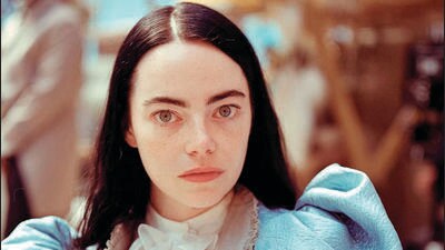 Emma Stone as Bella Baxter in Poor Things, the Oscar-winning 2023 feminist retelling. Emma Stone as Bella Baxter in Poor Things, the Oscar-winning 2023 feminist retelling.
