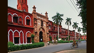 Far from Upar Kot though it’s in the same city: A view of Aligarh Muslim University in Uttar Pradesh. (Universal Images Group via Getty) Far from Upar Kot though it’s in the same city: A view of Aligarh Muslim University in Uttar Pradesh. (Universal Images Group via Getty)