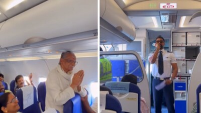 Indigo pilot Pradeep Krishnan flew his family on a Chennai-Coimbatore flight recently. (Instagram/capt_pradeepkrishnan) Indigo pilot Pradeep Krishnan flew his family on a Chennai-Coimbatore flight recently. (Instagram/capt_pradeepkrishnan)