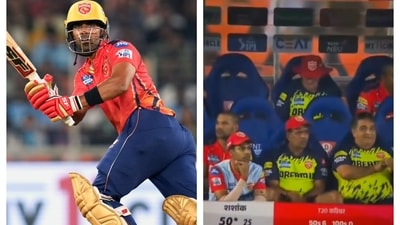 PBKS dugout didn't give any reaction when Shashank Singh reached his fifty vs GT