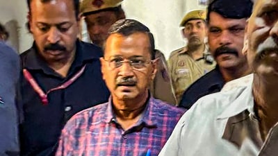 Delhi Chief Minister and AAP Convenor Arvind Kejriwal arrives to appear before the Rouse Avenue Court (PTI Photo) (File) (PTI) Delhi Chief Minister and AAP Convenor Arvind Kejriwal arrives to appear before the Rouse Avenue Court (PTI Photo) (File) (PTI)