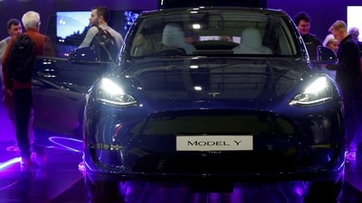 Billionaire Elon Musk-led Tesla scraps cheap car plans in the face of the onslaught by nimble Chinese rivals. Teslas ambitious sales goal likely dumped. (REUTERS)