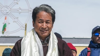 The protest, Pashmina March, has been organized by activist Sonam Wangchuk to garner support for his demand of inclusion in the sixth schedule and statehood for the Union territory. (ANI) The protest, Pashmina March, has been organized by activist Sonam Wangchuk to garner support for his demand of inclusion in the sixth schedule and statehood for the Union territory. (ANI)