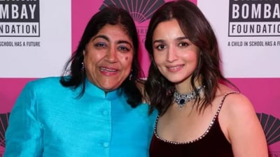 Alia Bhatt with Gurinder Chadha at Hope Gala in London on March 29, 2024. Alia Bhatt with Gurinder Chadha at Hope Gala in London on March 29, 2024.