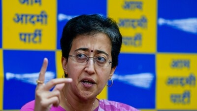 New Delhi: Delhi Education Minister and AAP leader Atishi addresses a press conference, in New Delhi, Tuesday, April 2, 2024. (PTI) New Delhi: Delhi Education Minister and AAP leader Atishi addresses a press conference, in New Delhi, Tuesday, April 2, 2024. (PTI)