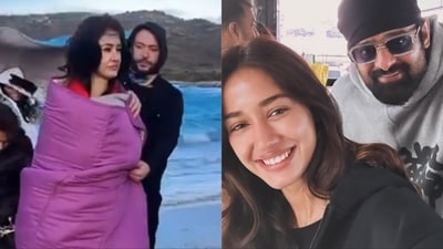 Disha Patani and Prabhas shoot for Kalki 2898 AD in Italy. Disha Patani and Prabhas shoot for Kalki 2898 AD in Italy.