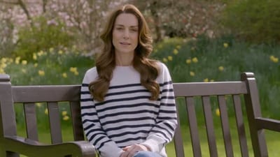 The image from a video where Kate Middleton talks about how she and Prince William are handling her cancer diagnosis. (X/@KensingtonRoyal) The image from a video where Kate Middleton talks about how she and Prince William are handling her cancer diagnosis. (X/@KensingtonRoyal)
