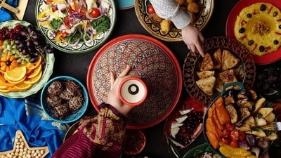 Prepare a beautiful Middle-Eastern iftar and add some traditional sweets and drinks to it. (Shutterstock) Prepare a beautiful Middle-Eastern iftar and add some traditional sweets and drinks to it. (Shutterstock)