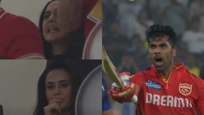 Shashank Singh bursts into bat-pointing celebration after last-over thriller vs GT Shashank Singh bursts into bat-pointing celebration after last-over thriller vs GT