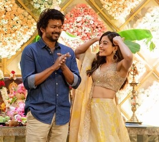 Rashmika and Thalapathy Vijay Rashmika and Thalapathy Vijay