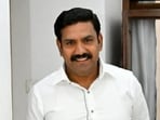 Karnataka state BJP president BY Vijayendra, son of former CM Yediyurappa. (ANI)