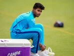 Mayank Yadav during a practice session ahead of the Indian Premier League (IPL) 2024 T20 cricket match between Lucknow Super Giants and Gujarat Titans Mayank Yadav during a practice session ahead of the Indian Premier League (IPL) 2024 T20 cricket match between Lucknow Super Giants and Gujarat Titans
