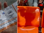 IPL 2024 Sunrisers Hyderabad vs Chennai Super Kings: The screengrab on the left shows the ticket purchased by the man, and the one on the right shows the “missing seat”. IPL 2024 Sunrisers Hyderabad vs Chennai Super Kings: The screengrab on the left shows the ticket purchased by the man, and the one on the right shows the “missing seat”.