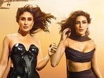 Tabu, Kareena Kapoor and Kriti Sanon in the poster of Crew. Tabu, Kareena Kapoor and Kriti Sanon in the poster of Crew.