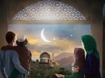 On Eid-ul-Fitr, people get together with their family and friends and spend the day together.
