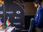 Vidit Gujrathi during his match against Hikaru Nakamura Vidit Gujrathi during his match against Hikaru Nakamura
