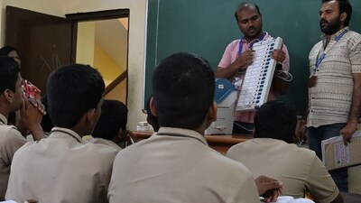 EVM Machine awareness program in Mumbai. Representational Image. (Photo by Raju Shinde/HT Photo)