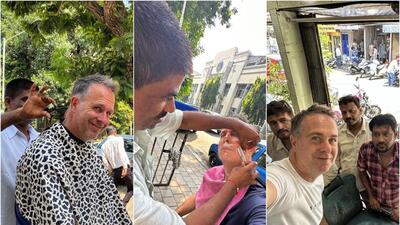 Why Michael Vaughan prefers quick fixes on Mumbai’s sidewalks to posh salons Why Michael Vaughan prefers quick fixes on Mumbai’s sidewalks to posh salons