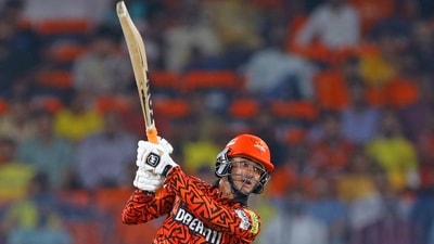 Sunrisers Hyderabad's Abhishek Sharma plays a shot. (ANI ) Sunrisers Hyderabad's Abhishek Sharma plays a shot. (ANI )