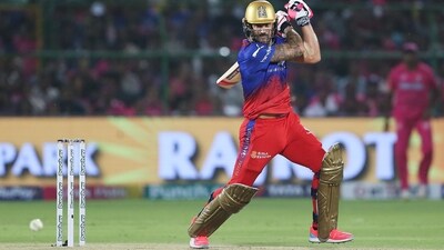 RCB skipper Faf du Plessis also regained his form with a 44-run knock as he and Kohli shared a solid 125-run stand for the opening wicket. (ANI) RCB skipper Faf du Plessis also regained his form with a 44-run knock as he and Kohli shared a solid 125-run stand for the opening wicket. (ANI)