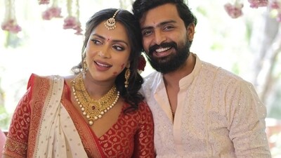 Jagat Desai and Amala wrote that they’re ‘embraced by tradition and love’ at the shower. (Instagram) Jagat Desai and Amala wrote that they’re ‘embraced by tradition and love’ at the shower. (Instagram)