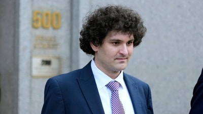 FILE - FTX founder Sam Bankman-Fried leaves Federal court on July 26, 2023, in New York. The former crypto mogul faces the potential of decades in prison when he is sentenced Thursday, March 28, 2024, for his role in the 2022 collapse of FTX, once one of the world's most popular platforms for trading digital currency. (AP Photo/Mary Altaffer, File) (AP) FILE - FTX founder Sam Bankman-Fried leaves Federal court on July 26, 2023, in New York. The former crypto mogul faces the potential of decades in prison when he is sentenced Thursday, March 28, 2024, for his role in the 2022 collapse of FTX, once one of the world's most popular platforms for trading digital currency. (AP Photo/Mary Altaffer, File) (AP)