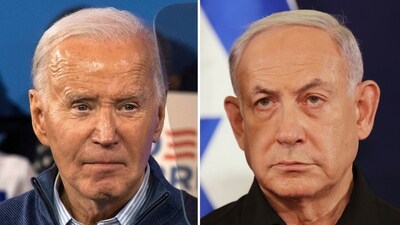 US President Joe Biden held a phone call with Israeli Prime Minister Benjamin Netanyahu and discussed the looming threat of a retaliatory attack by Iran. (AP) US President Joe Biden held a phone call with Israeli Prime Minister Benjamin Netanyahu and discussed the looming threat of a retaliatory attack by Iran. (AP)