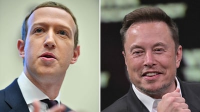 Mark Zuckerberg (left) and Elon Musk (Image courtesy: AFP) Mark Zuckerberg (left) and Elon Musk (Image courtesy: AFP)