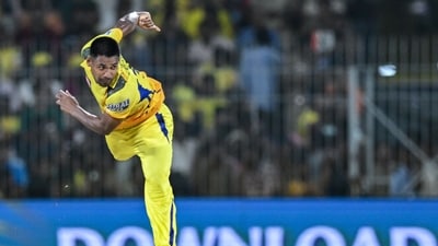 Chennai Super Kings' Mustafizur Rahman bowls during a match. (AFP) Chennai Super Kings' Mustafizur Rahman bowls during a match. (AFP)