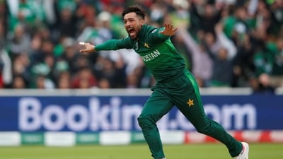 Pakistan's Mohammad Amir during the 2019 World Cup (Action Images via Reuters)