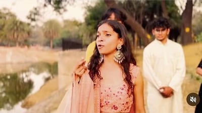 Members of Hindu College's dramsoc, Ibdita, created a short film depicting a swayamvar as the theme announcement for their fest. (Screenshot: Instagram) Members of Hindu College's dramsoc, Ibdita, created a short film depicting a swayamvar as the theme announcement for their fest. (Screenshot: Instagram)