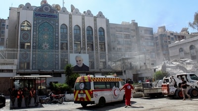 Suspected Israeli strike on Monday on Iran's consulate (Reuters) (REUTERS)
