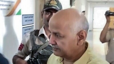 AAP leader and former Delhi Dy CM Manish Sisodia arrives at Rouse Avenue Court for a hearing in the Delhi Excise Policy Case, in New Delhi on Saturday. (ANI) AAP leader and former Delhi Dy CM Manish Sisodia arrives at Rouse Avenue Court for a hearing in the Delhi Excise Policy Case, in New Delhi on Saturday. (ANI)
