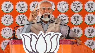 Prime Minister Narendra Modi on Saturday attended an election meeting at Saharanpur, Uttar Pradesh which will be followed by a roadshow in Ghaziabad. (PTI) Prime Minister Narendra Modi on Saturday attended an election meeting at Saharanpur, Uttar Pradesh which will be followed by a roadshow in Ghaziabad. (PTI)