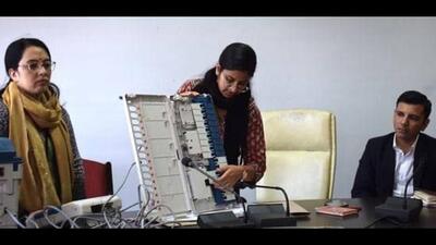 The training sessions focused on various aspects such as understanding how EVMs work, and other procedures related to electoral process. (HT Photo)