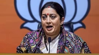 Union minister and Amethi MP Smriti Irani. (File) Union minister and Amethi MP Smriti Irani. (File)