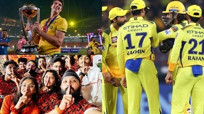 SRH fans recreate Pat Cummins' celebration after win against CSK SRH fans recreate Pat Cummins' celebration after win against CSK